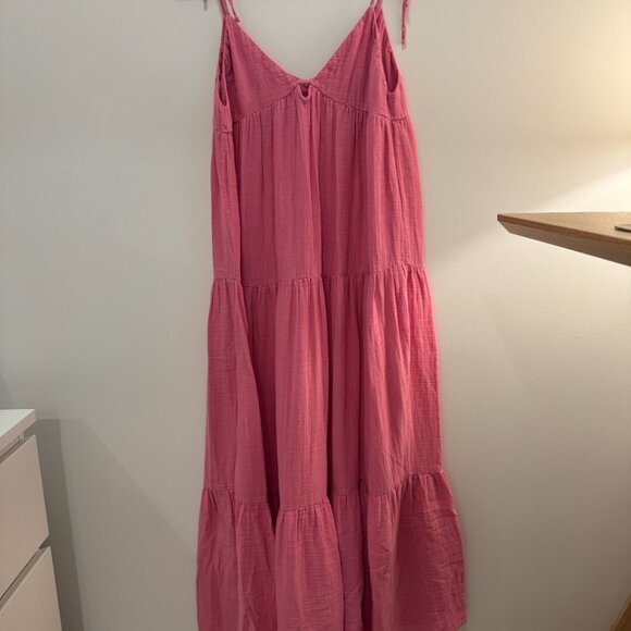 Zara Tiered Chiffon Midi Dress - Picture 2 of 10